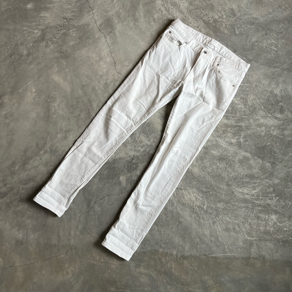 Uniqlo White Denim Jeans (Men, 32x34)